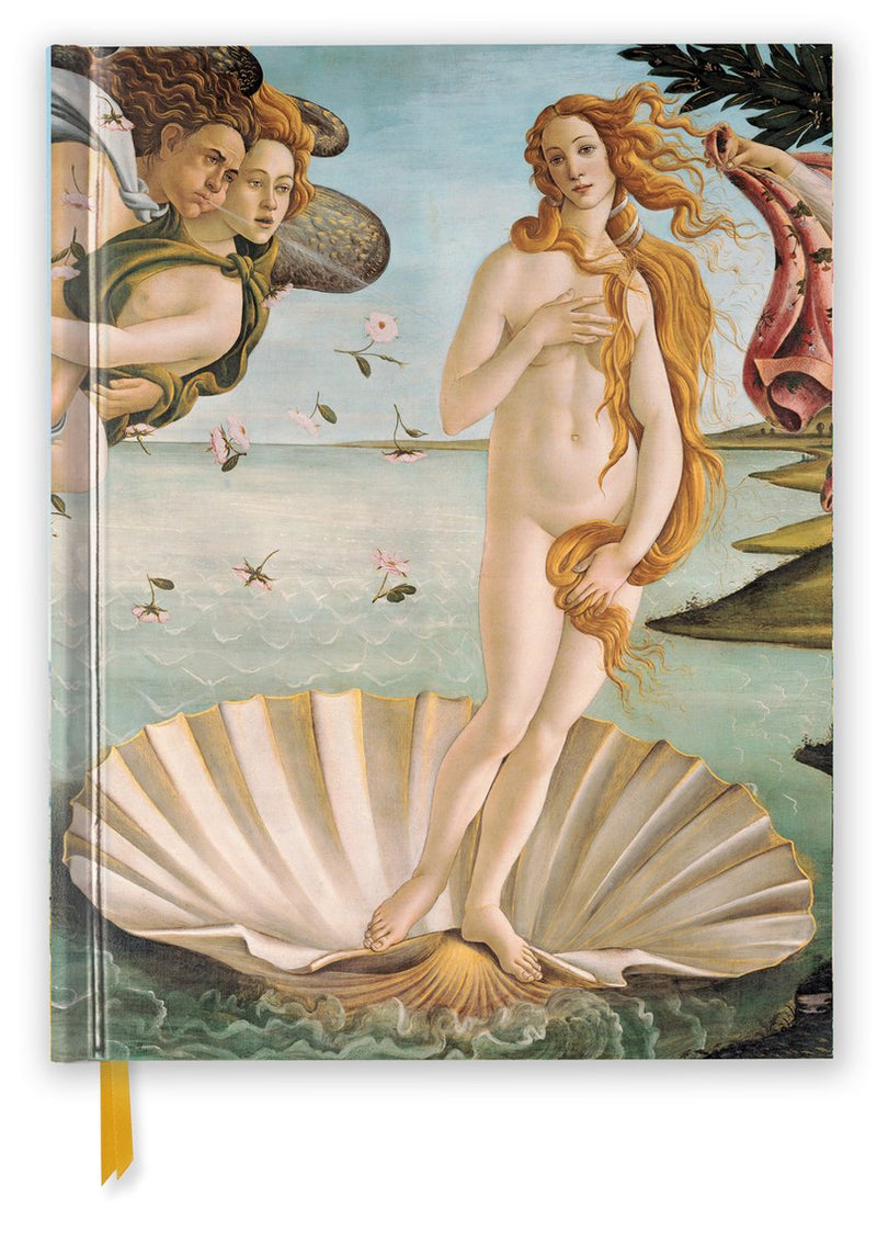 Flame tree sandro botticelli: the birth of venus (blank sketch book)