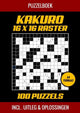 Merkloos sans marque puzzelboek kakuro 16x16 raster - 100 puzzels - incl. uitleg en oplossingen