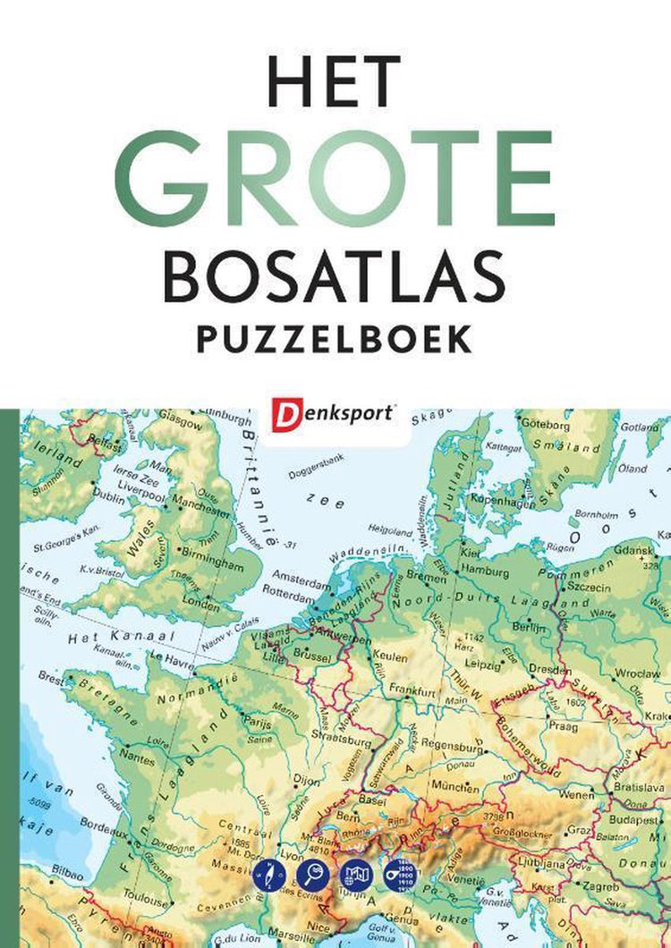 Denksport het grote bosatlas puzzelboek - - editie 1