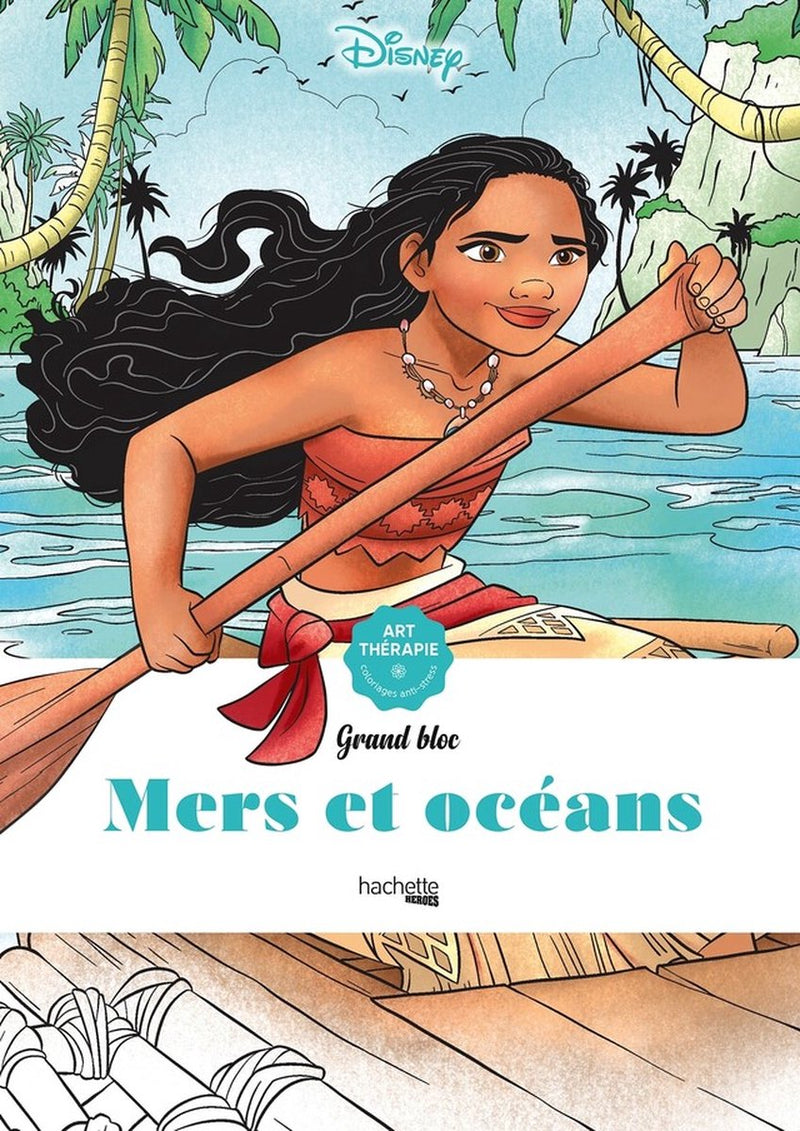 Hachette heroes disney grand bloc mers et océans - hachette - kleurboek voor volwassenen