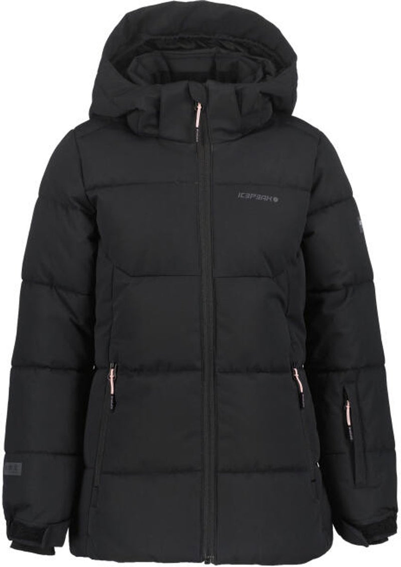 Icepeak loris jr meisjes winterjas - zwart - 128