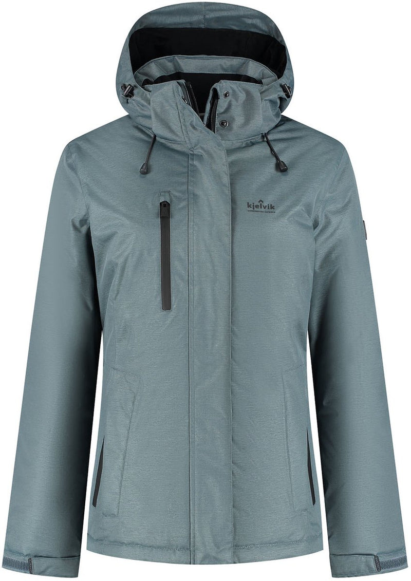 Kjelvik yrsa dames outdoorjas - blue