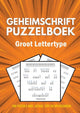 Merkloos sans marque geheimschrift puzzelboek - groot lettertype - 100 puzzels - incl. uitleg, tips en oplossingen