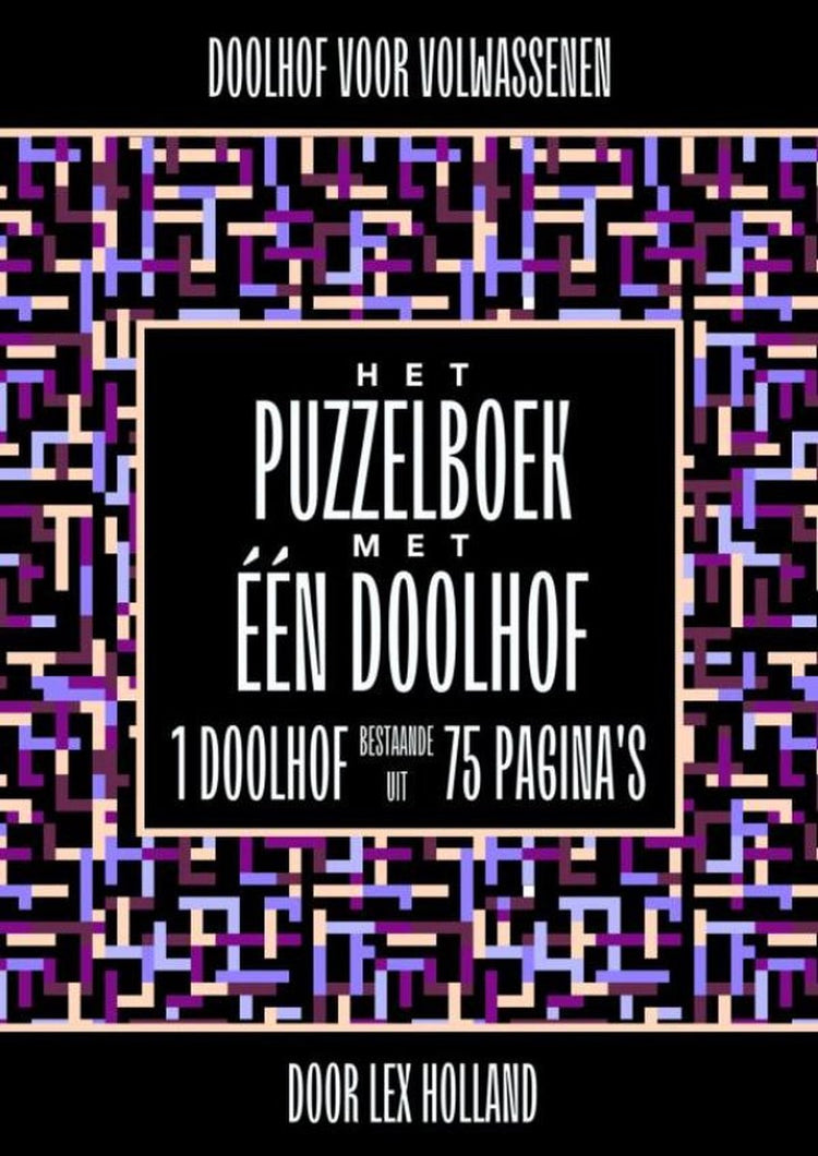 Doolhof voor volwassenen - het puzzelboek met eén