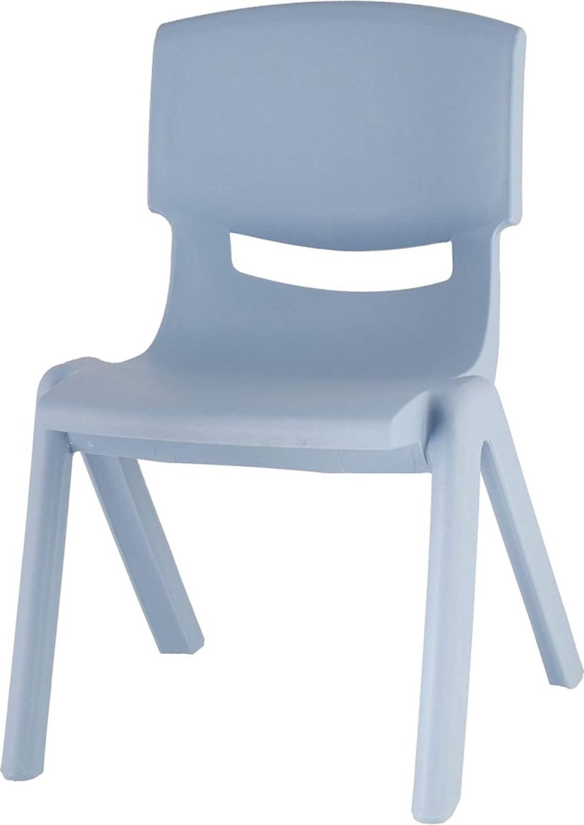 Bieco trend blauw kunststof kinderstoeltje