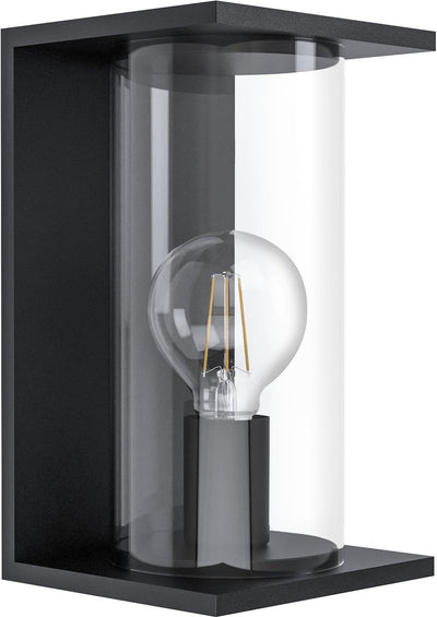 Eglo cascinetta wandlamp voor buiten - e27 - 28cm - ip44 - zwart