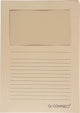 Q-connect l-map met venster | 120 g m² | a4 | pak van 100 stuks | kraft