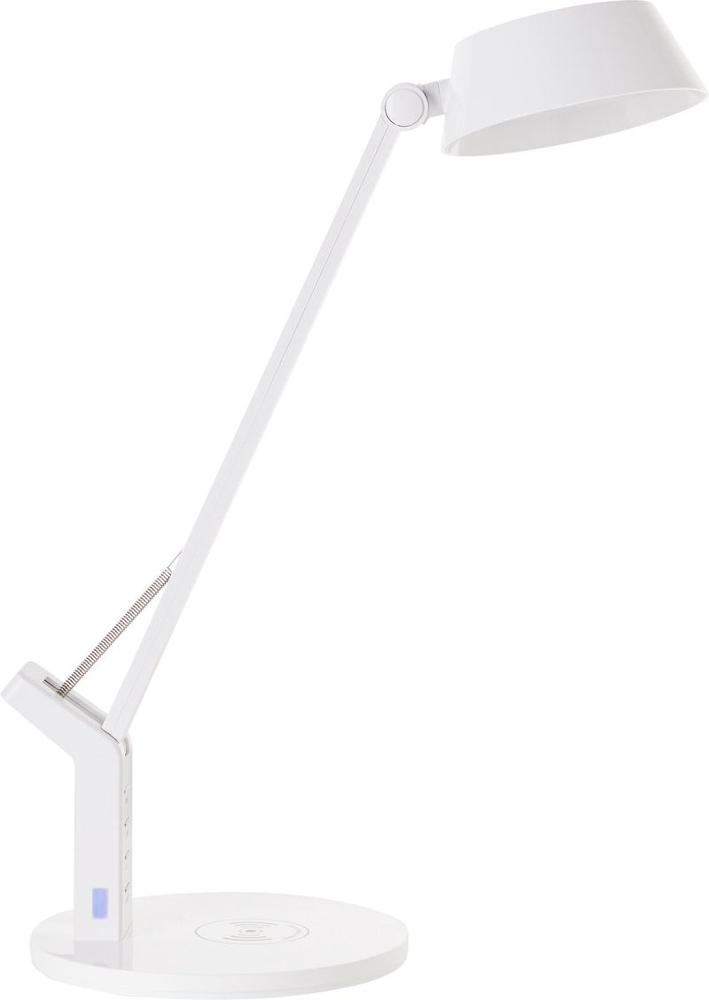 Brilliant kaila - bureaulamp - led 8w geïntegreerd - draadloos oplaadstation - kleurkeuze 3000-6000k - wit