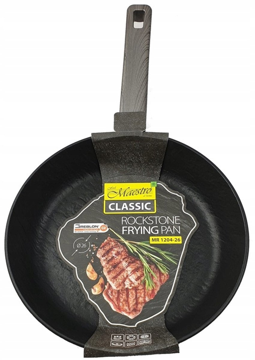 Maestro koekenpan rock stone 28 cm - greblon c2 anti-aanbak