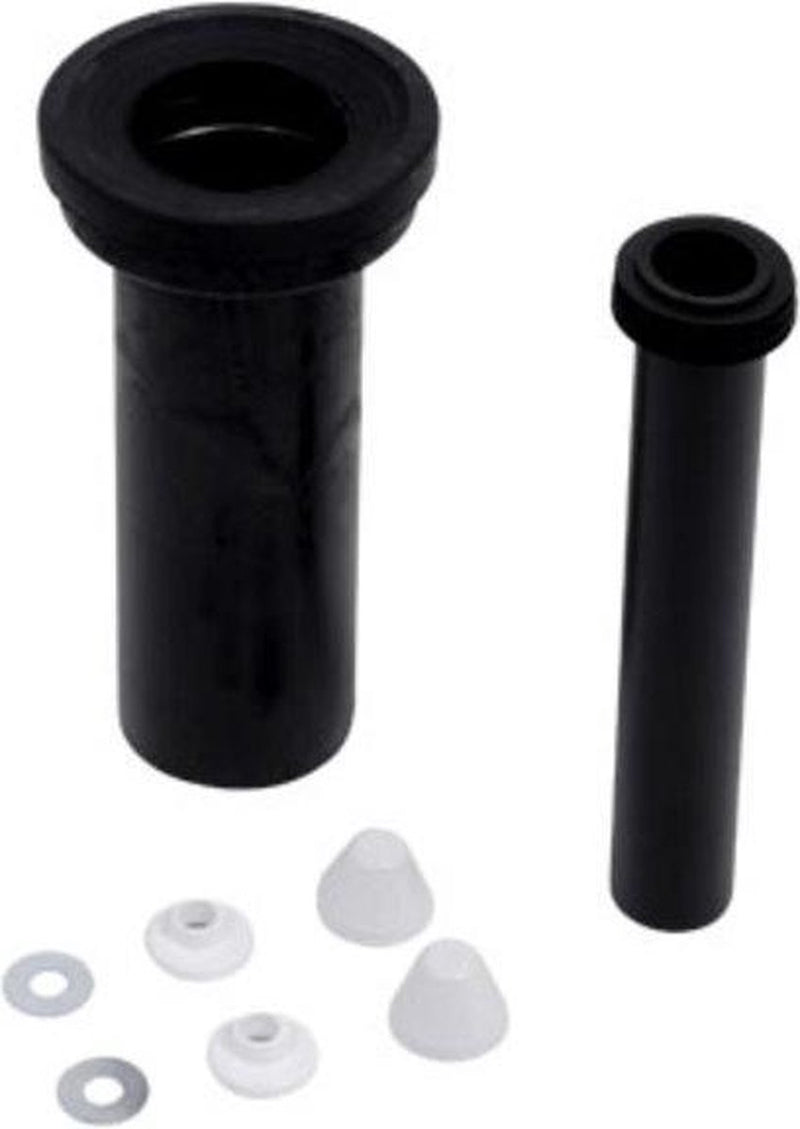 Plieger sanit wandclosetaansluiting - complete aansluitset - 30 cm - zwart
