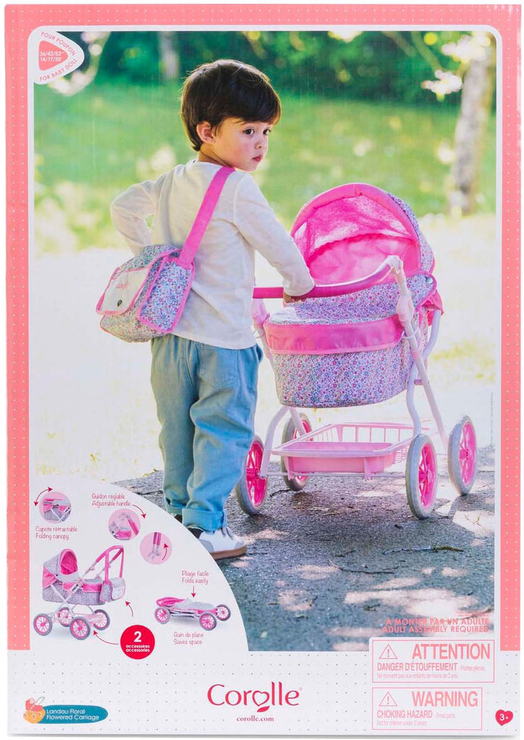 Corolle poppenwagen bloemen voor babypop van 36-42cm