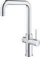 Grohe red 3 in 1 kokendwaterkraan - u-uitloop - 7l boiler - met mengventiel – chroom