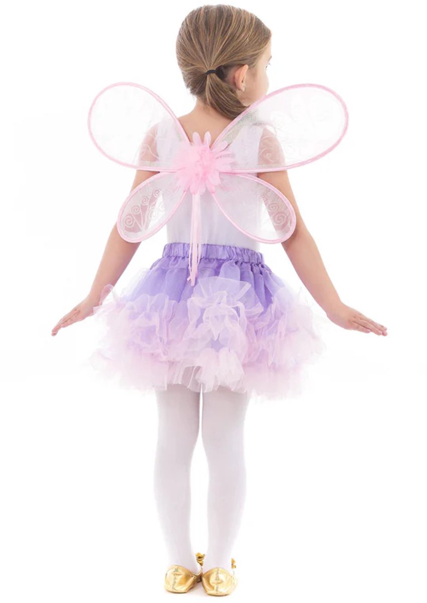 Little adventures - deluxe roze feeënvleugels – one size