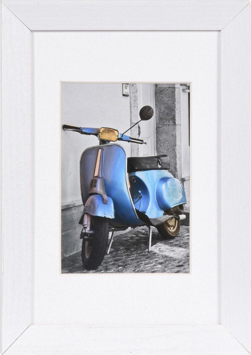Henzo fotolijst - - umbria - fotomaat 10x15 cm - wit