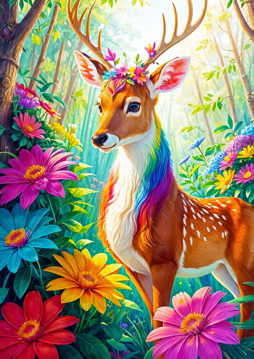 Enjoy magical deer puzzel 1000 stukjes