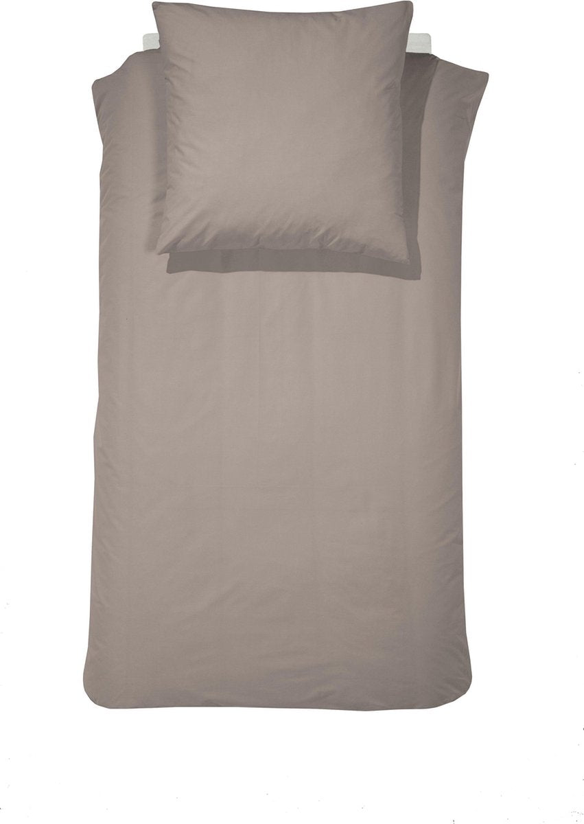 Cinderella morning 1-persoons dekbedovertrekset 135x200cm flanel taupe + 1 kussensloop 60x70