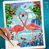Ravensburger schilderen op nummer ravensburger creart schilderen op nummer - flamingo love