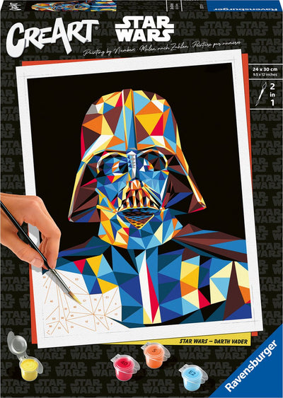 Ravensburger creart star wars: darth vader - schilderen op nummer voor volwassenen
