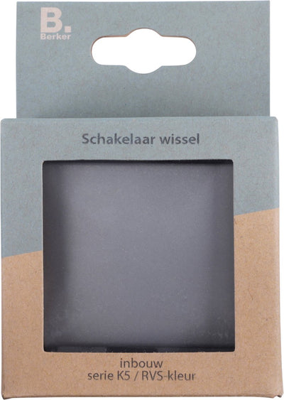 Berker k5 inbouw schakelaar rvs wissel