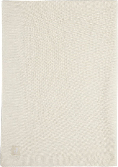 Jollein - deken wieg 75x100cm - wiegdeken, wiegdekentje, dekentje baby - basic knit - ivory