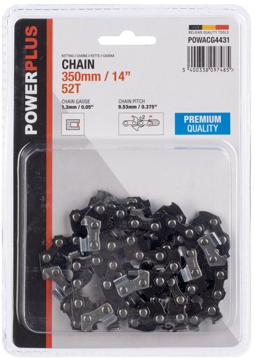 Powerplus ketting powacg4431 - 14 - 350mm - 52t - premium