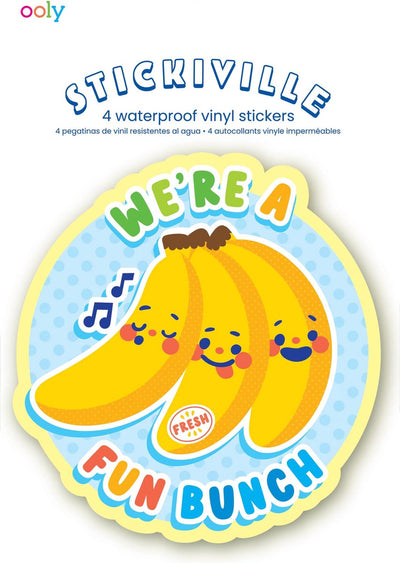 Ooly - stickiville stickers: fruit friends - vinyl (4 die-cut)