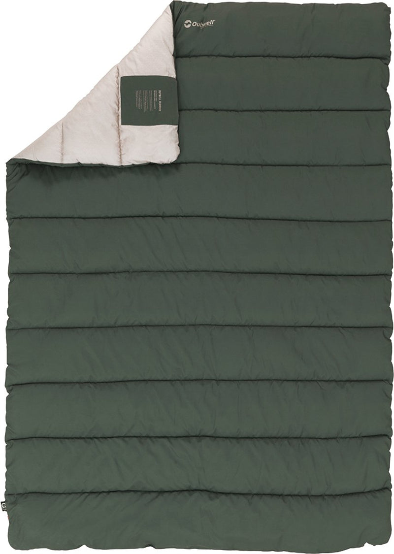 Outwell campion duvet slaapzak dekbed 1 persoons 135 x 200 groen