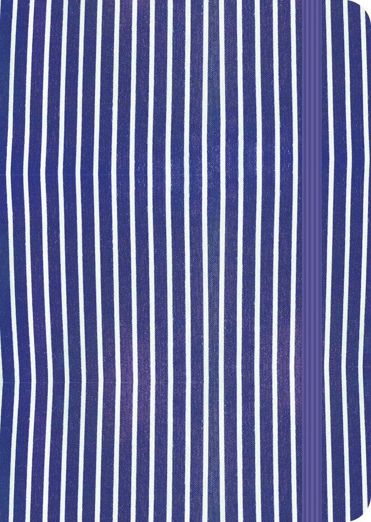 Uitgeverij karmijn carmyne's journal a5 tomoe river notitieboek - blue stripes