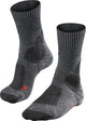 Falke tk1 anti-blaar dik wol functioneel materiaal wandelsokken heren grijs - maat 42-43