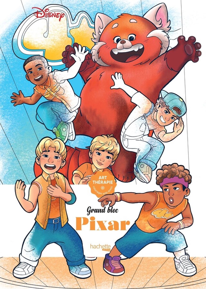 Hachette heroes grand bloc disney - pixar - - kleurboek voor volwassenen