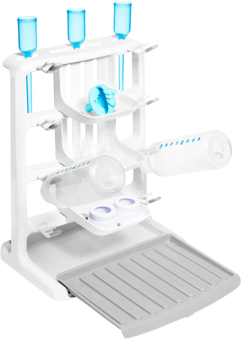 Munchkin droogrek voor flessen - flessendroogrek - space saving droogrekje - geschikt voor het drogen van flessen, spenen, fopspenen en andere babyaccessoires