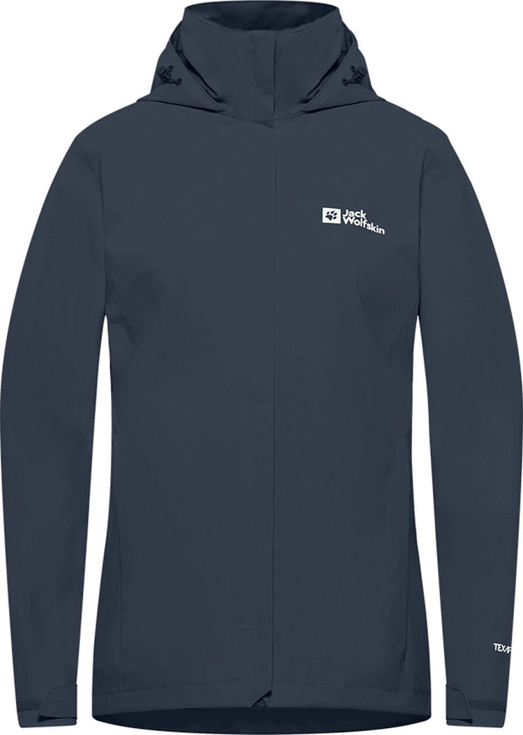 Jack wolfskin trailtime 2l jkt w dames outdoorjas - midnight sky