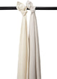 Meyco baby uni swaddle - 2-pack - pre-washed hydrofiel - soft sand greige - 120x120cm