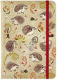 Peter pauper compacte notitieboek - hedgehogs - met elastieksluiting - 13x18 cm