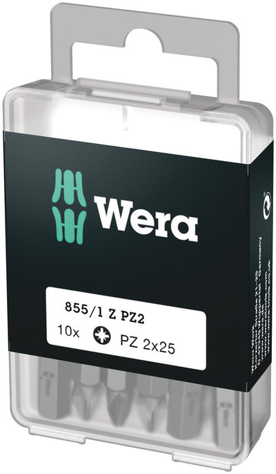 Wera 855 1 z bits pozidriv, pz 2 x 25 mm (10 bits pro box) - 1 stuk(s) - 05072404001