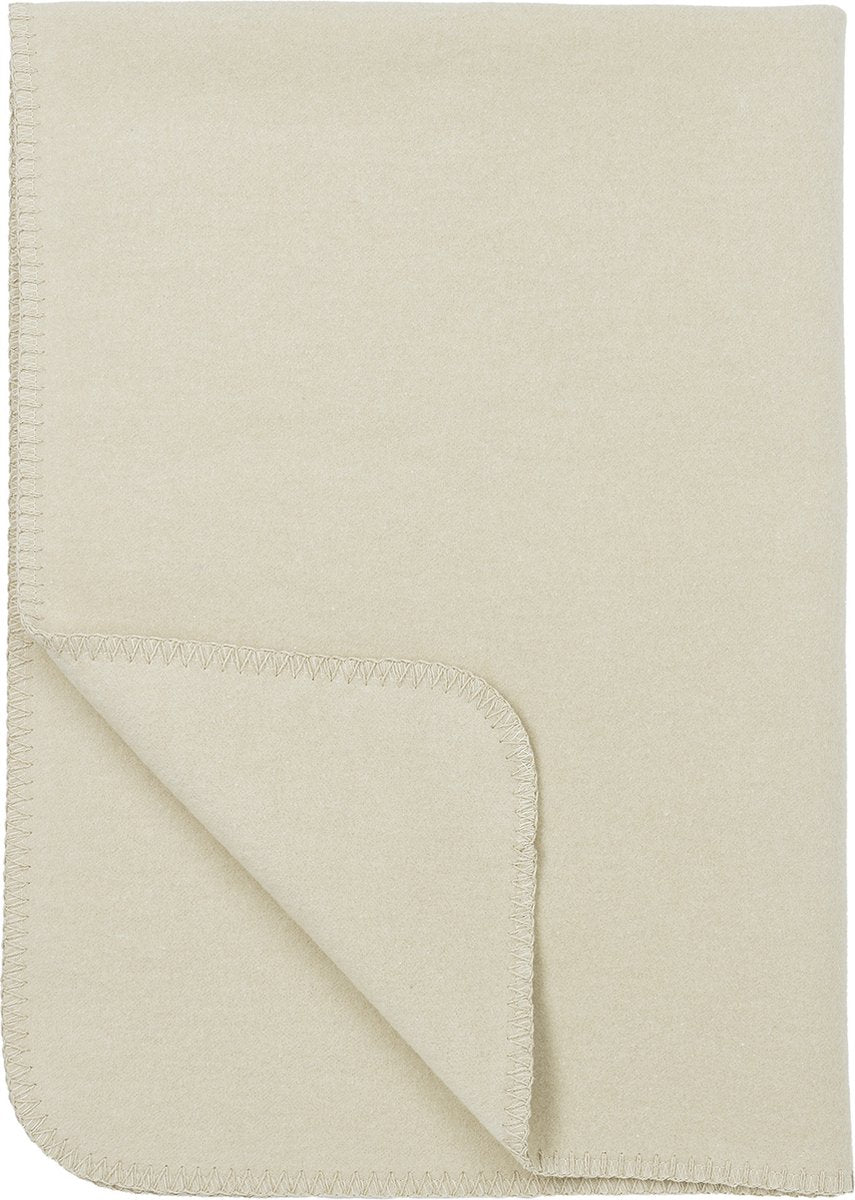 Meyco baby uni wiegdeken - geweven - sand - 75x100cm - 1.0 tog