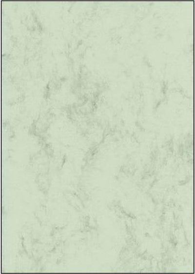 Sigel designpapier - a4 - marmer groen - 200 grams - 50 vel - si-dp552