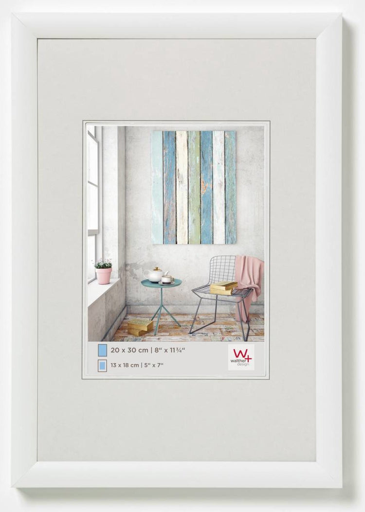 Walther trendstyle - kunststof lijst - fotoformaat 30x40 cm - wit