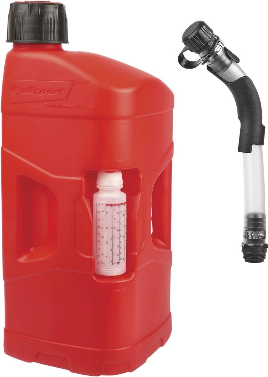 Polisport prooctane jerrycan benzine bidon met slang 20l