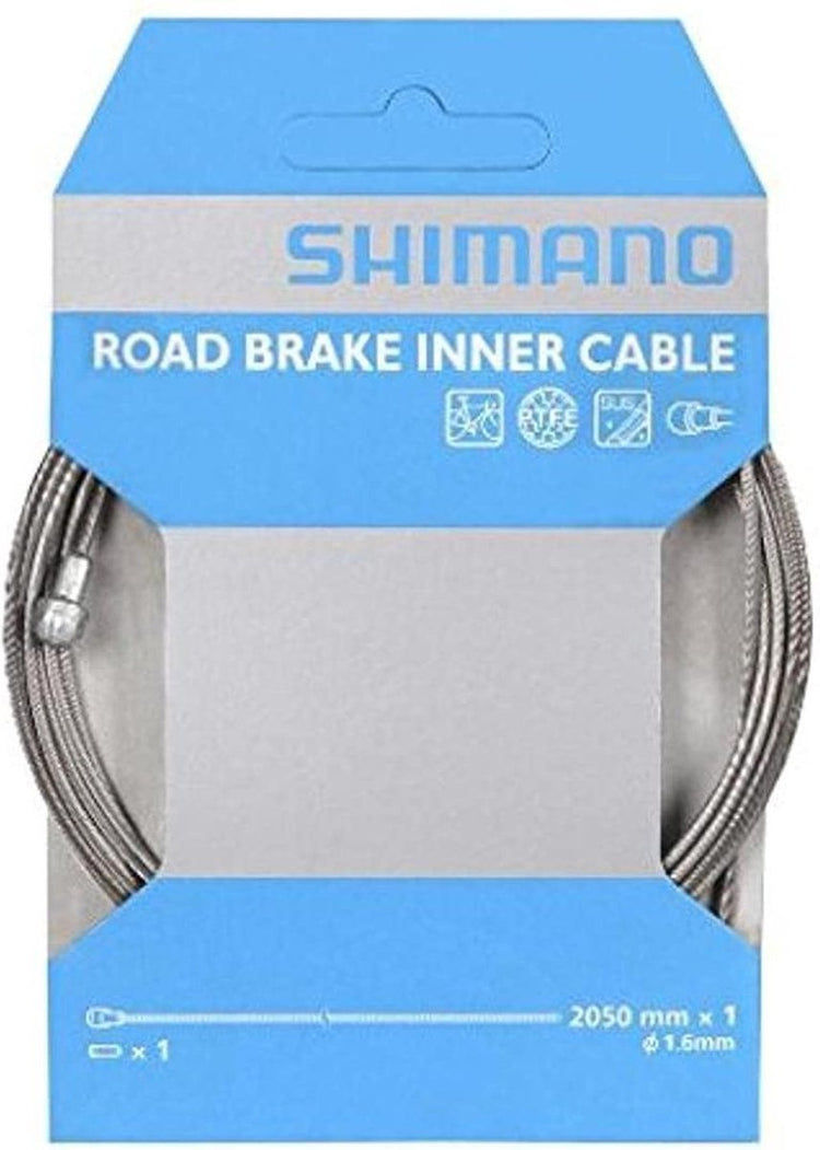 Shimano sil-tec rembinnenkabel 1,6 x 2050 mm - rvs - racefiets - inclusief eindkap
