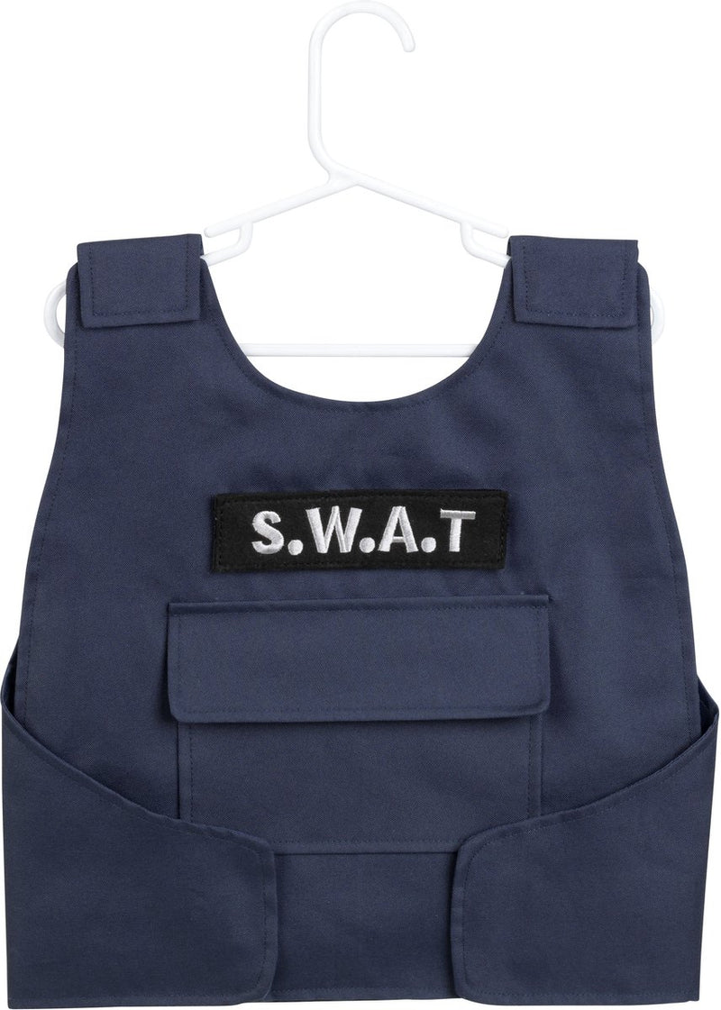Klein toys s.w.a.t.-vest - incl. veel accessoires - incl. lichteffecten - zwart blauw geel