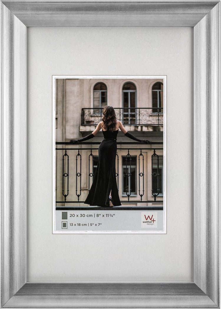 Walther venice - fotolijst - fotoformaat 15x20 cm - zilver