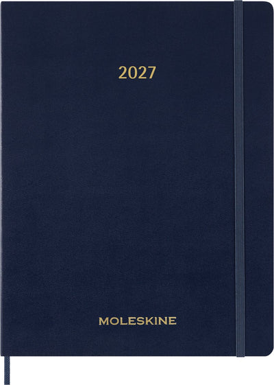 Moleskine 15 maanden agenda - 2027 - essential planner - wekelijks - verticaal - xxl - saffier blauw