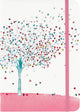Peter pauper compacte notitieboek - tree of hearts - met elastieksluiting - 13x18 cm
