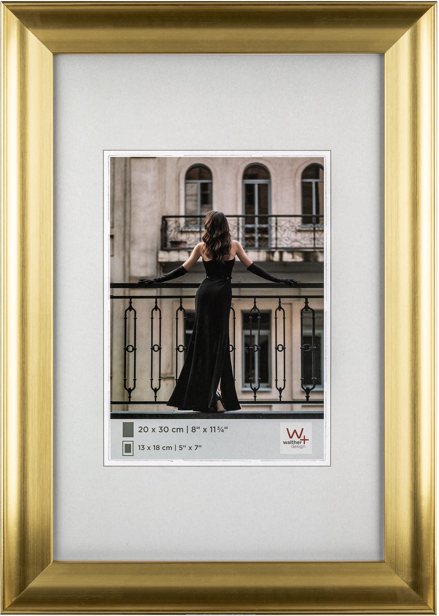 Walther venice - fotolijst - fotoformaat 20x30 cm - goud