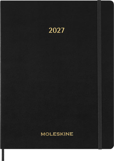 Moleskine 15 maanden agenda - 2027 - essential planner - wekelijks - verticaal - xxl - zwart