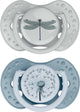 Difrax lovi fopspeen dynamisch - classy - 6 tot 18 maanden - blauw groen - 2 stuks