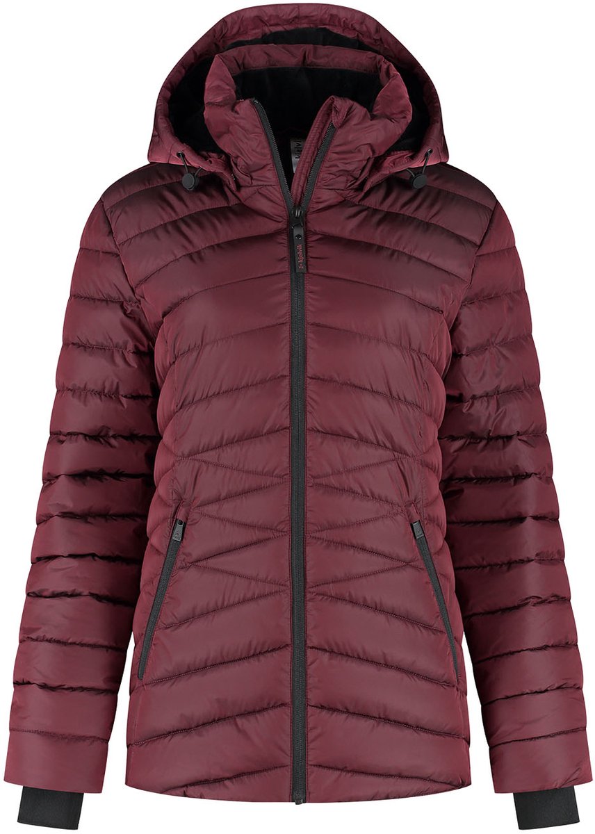 Kjelvik yvon dames outdoorjas - burgundy