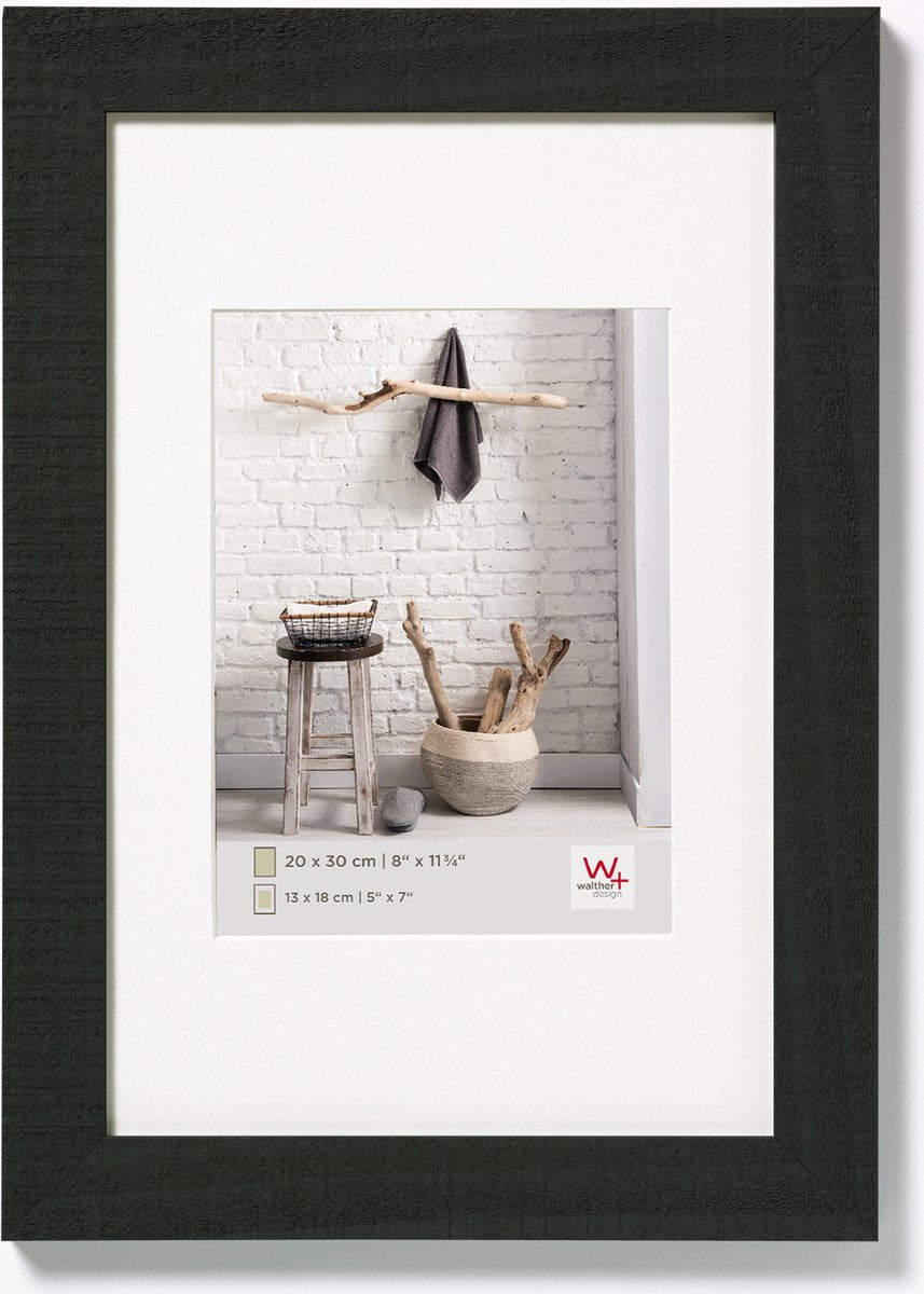 Walther home - houten lijst - fotoformaat 24x30 cm - zwart