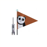 Beveiligingsvlag Pexkids Panda Braun met een Panda -print - afbeelding 1